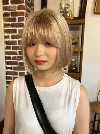 カラー joh/メンズ/ ブリーチ/矢場町のヘアスタイル