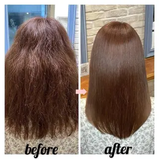 セミロング 縮毛矯正/髪質改善 の専門家IKEのヘアスタイル