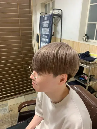 ショート カラー メンズ フェードカット/メン ズパーマ/森巧真のヘアスタイル