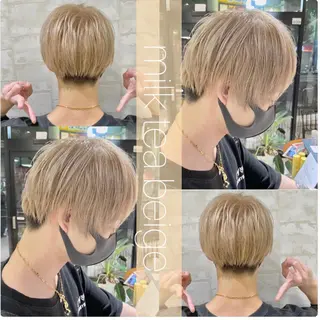 ショート カラー ✨髪質改善専門店✨ QOLU✨のヘアスタイル
