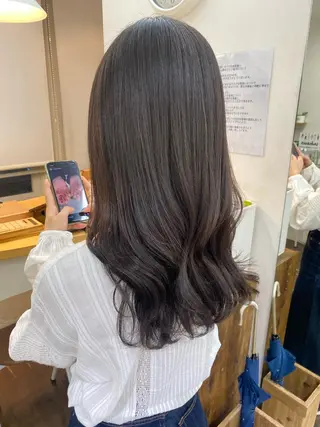 セミロング カラー 🎗️【ヘアセット 美眉】吉川玲🎗️のヘアスタイル