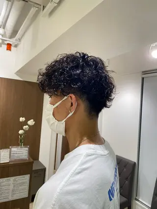パーマ メンズ ハードパーマ Rico💜のヘアスタイル