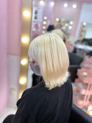 ショート カラー 甘ふわgirly🎀 ハイトーン🤍Ramのヘアスタイル