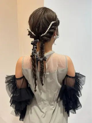 ヘアアレンジ もりしま あやかのヘアスタイル