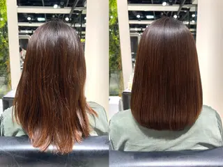 セミロング 銀座　髪質改善 栗原諒のヘアスタイル