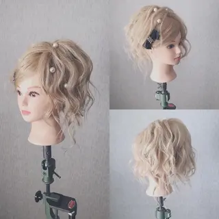 ヘアアレンジ ツノガイ エリのヘアスタイル