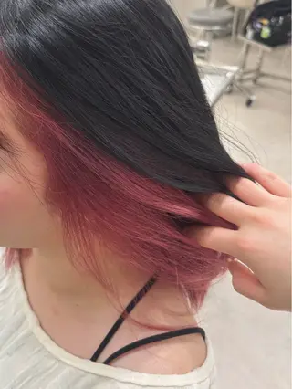 ミディアム カラー hachiyama rinaのヘアスタイル