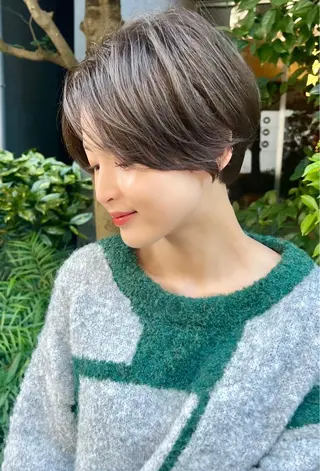 ショート レイヤー縮毛矯正 ささきすずね💗のヘアスタイル