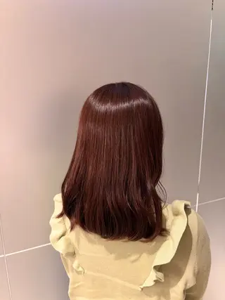 ミディアム パーマ/ ハイライト/志賀のヘアスタイル