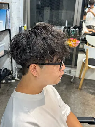 パーマ メンズ fifth/原宿/ カットモデル/カズのヘアスタイル