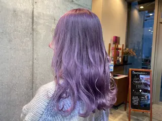 セミロング カラー 塩崎 明菜のヘアスタイル