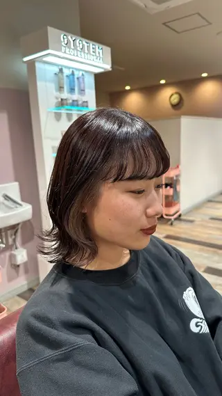 ミディアム カラー 柔らかいcolor ￤韓国￤🩰マユ🩰のヘアスタイル