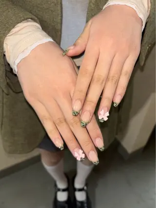 ネイル 韓国/ヌーディー系 ネイル自由が丘のネイルデザイン