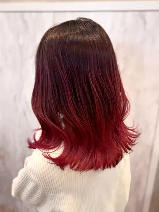 ミディアム 奈良 優輝のヘアスタイル