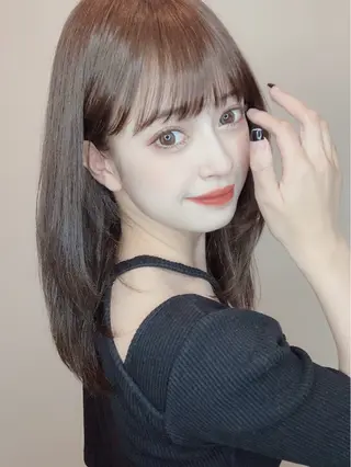 セミロング カラー 渋谷レイヤーカット❌ 縮毛矯正専門/武田涼のヘアスタイル