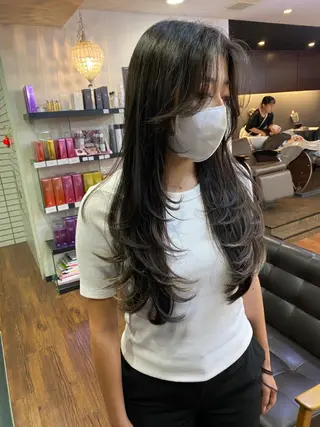 ロング カラー 似合わせレイヤー 🇰🇷荒木洋文のヘアスタイル