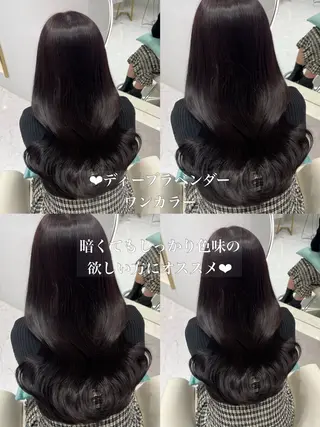 ロング カラー 𝑹𝒊𝒉𝒐🎀 名駅/大人韓国ヘアのヘアスタイル