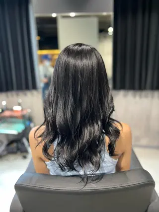 セミロング カラー ヘアアレンジ 髪質改善_WHITE RYUSUKEのヘアスタイル