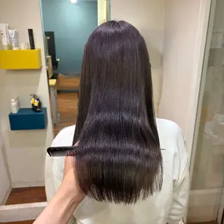 セミロング カラー 髪質改善/透明感 カラー/西川奈穂のヘアスタイル