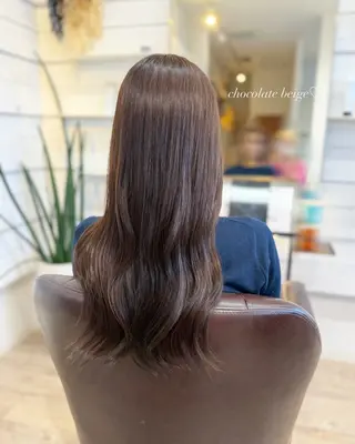 セミロング 三原 つばさのヘアスタイル