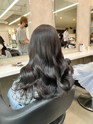 ロング 韓国ワンホン透明感 カラー✨🖤ここあのヘアスタイル