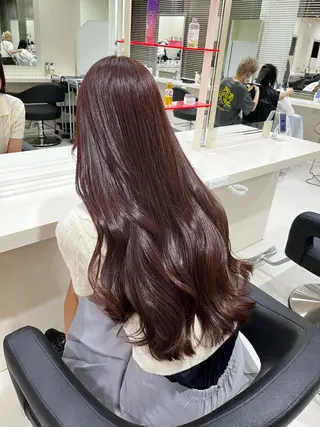 セミロング カラー 💟RINNA 艶カラー💟のヘアスタイル
