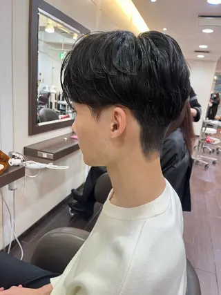 ショート パーマ メンズ 韓国レイヤー🇰🇷 🤍🎀honokaのヘアスタイル