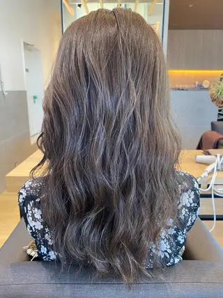 ロング カラー パーマ ヘアアレンジ キッズ 韓国風・ブリーチなし ・あり後藤 一斗店長のヘアスタイル