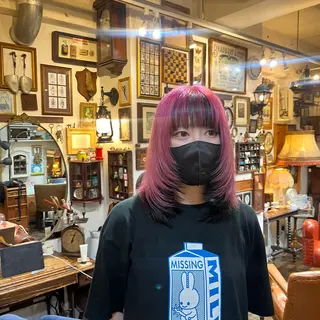 セミロング カラー トレンドパーマ☝️ 🌱ショート/緒方椋のヘアスタイル