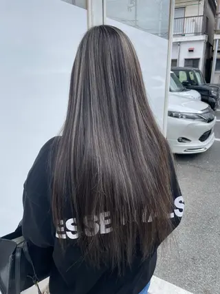 ロング カラー INCE加古川 KIHO 🩵🤍のヘアスタイル