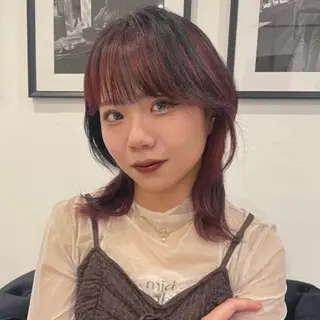 セミロング カラー レイヤー/暖色カラー 🎀はるのヘアスタイル