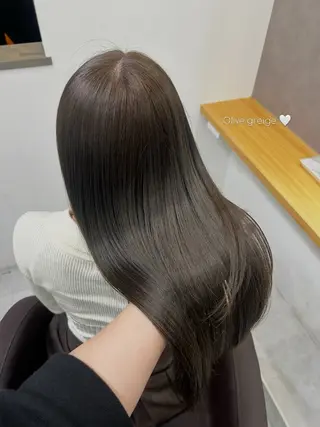 ロング カラー ヘアアレンジ ブリーチなしカラー/ ブラウン/レイヤーのヘアスタイル