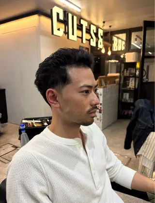 ショート メンズ FRANK'S BARBER RESERVE 人形町店所属・森谷 迅のヘアスタイル