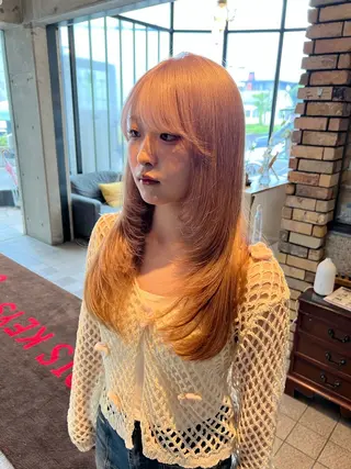 ロング カラー 只野 真衣のヘアスタイル