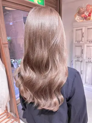 ロング カラー 髪質改善で 憧れの潤艶美髪にのヘアスタイル