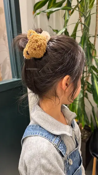 ミディアム キッズ 黒岩 珠奈のヘアスタイル