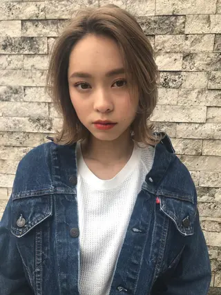 ミディアム 透明感カラー🌿ボブ ✨飛田　ケイのヘアスタイル
