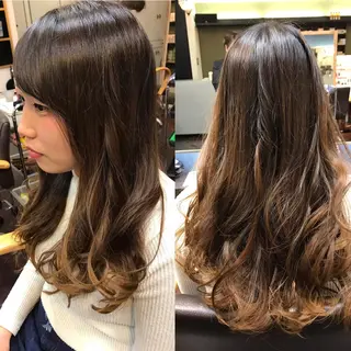 セミロング ロング 前之園 ひかるのヘアスタイル