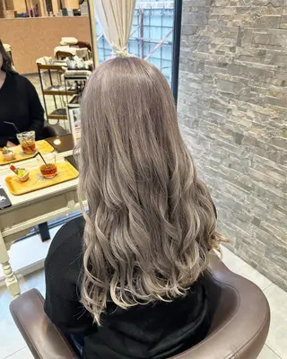 ロング 梅田美容室/ ウルフカットのヘアスタイル