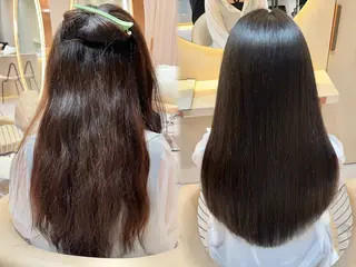 セミロング カラー 縮毛矯正✨🫧 レイヤー川村利幸のヘアスタイル
