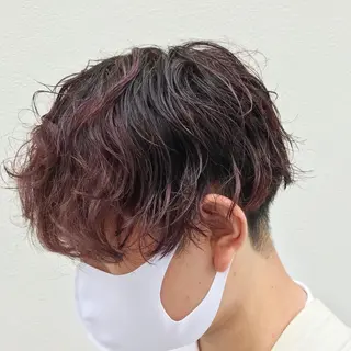 ショート カラー メンズ 嶋佐 昌大 シマサマオのヘアスタイル