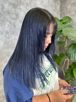 ロング カラー 🩵さき🤍 可愛いを叶える美容師のヘアスタイル