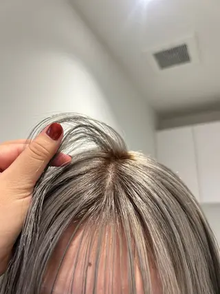 ミディアム カラー ハルカ 透明感カラー 美髪縮毛矯正🥣のヘアスタイル