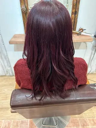 ロング カラー 今村 茜のヘアスタイル
