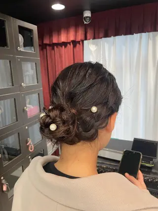 セミロング 量産ヘアセット/ ヘアメAyakaのヘアスタイル