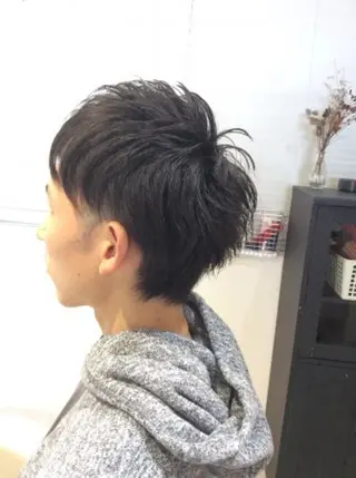 ショート メンズ 金子 富士のヘアスタイル
