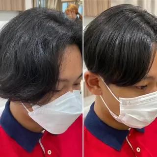 ショート パーマ メンズ 【メンズ縮毛矯正】 田中秀斗のヘアスタイル