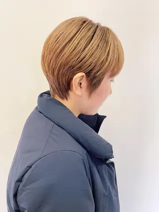 ショート 丹羽大喜 縮毛矯正/美髪矯正のヘアスタイル