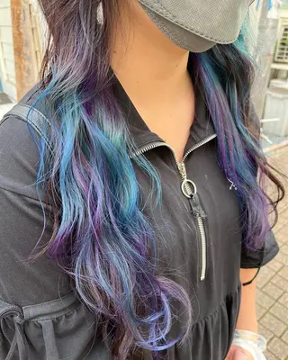 ロング カラー 原宿サロン代表 デザインカラー伊藤卓のヘアスタイル