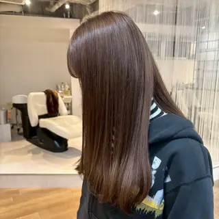 ロング カラー RINNO🌷透明感 カラー/縮毛矯正のヘアスタイル